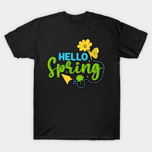 Hello Spring Flowers Spring Life Happy Spring Nature Lover T-Shirt